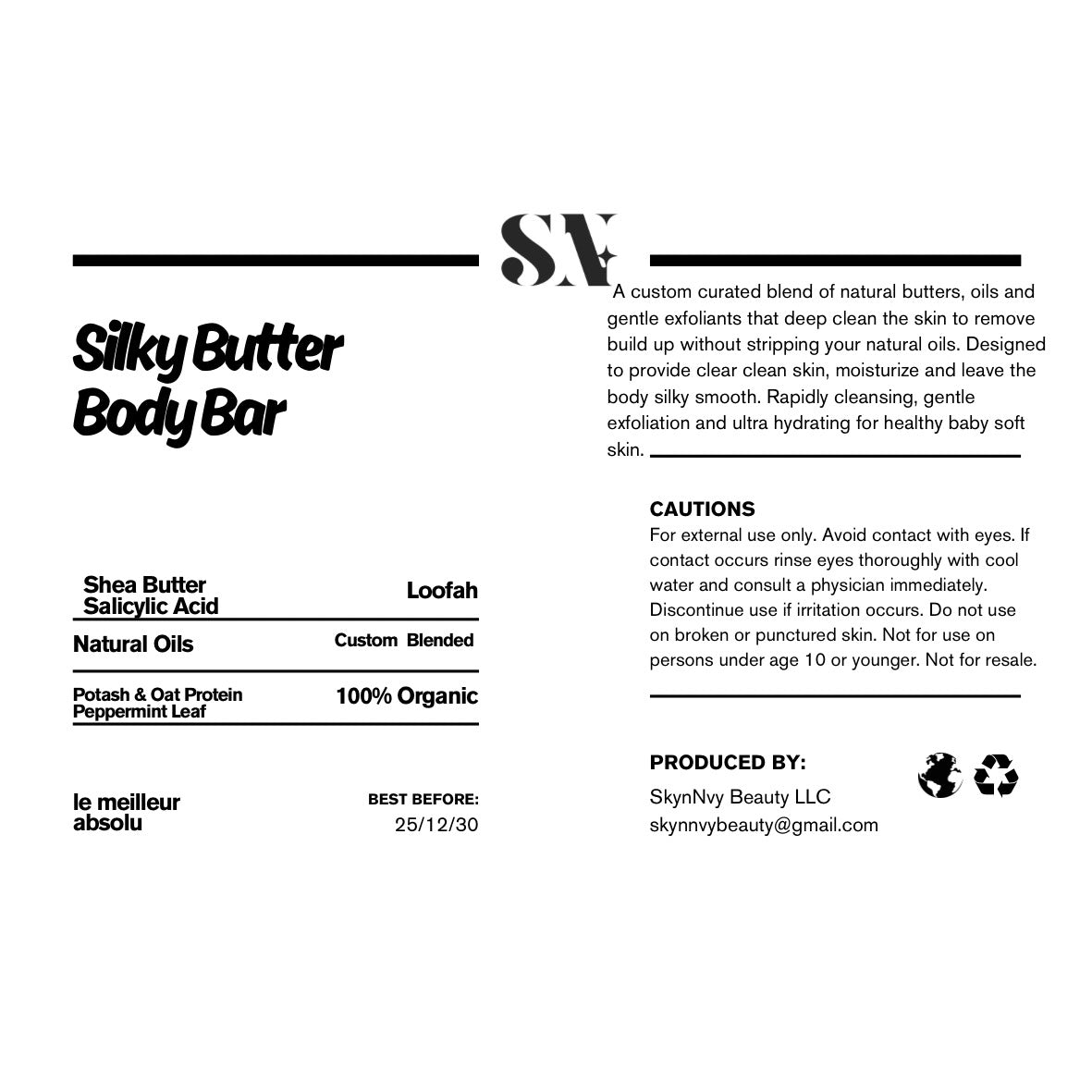 Silky Butter Body Bar