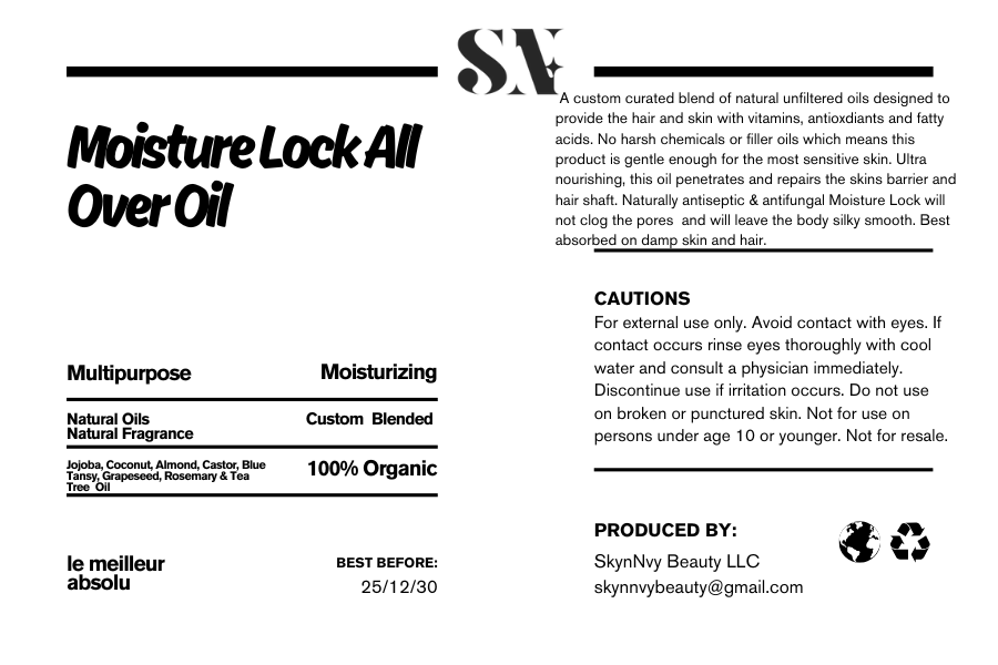 Moisture Lock All Over Oil