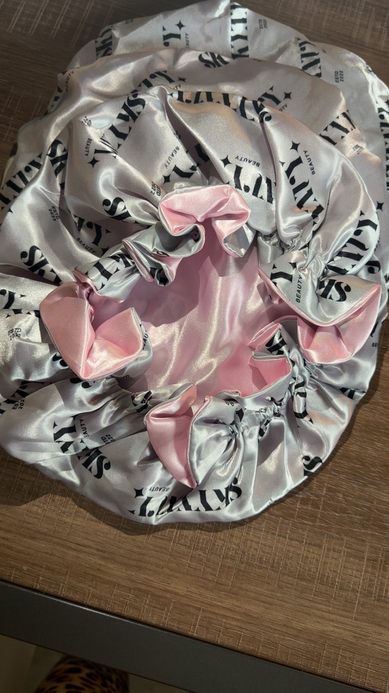 Logo Satin Hair Bonnet