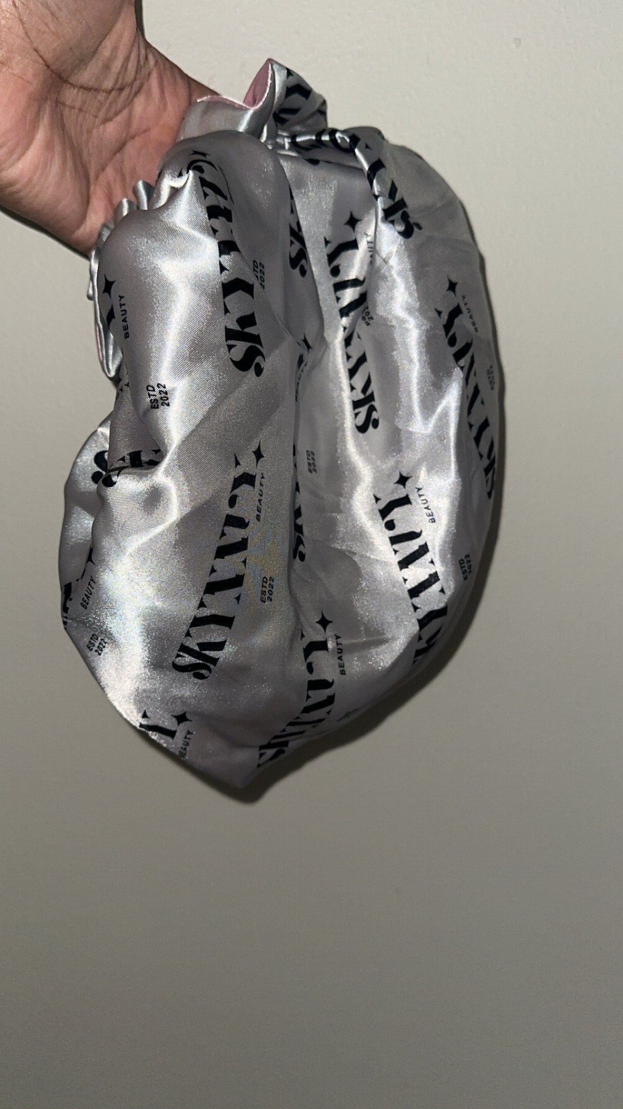 Logo Satin Hair Bonnet